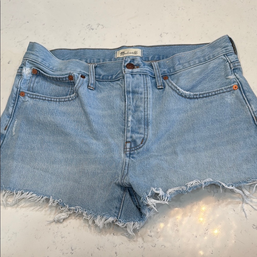 Madewell Light Wash Denim Shorts